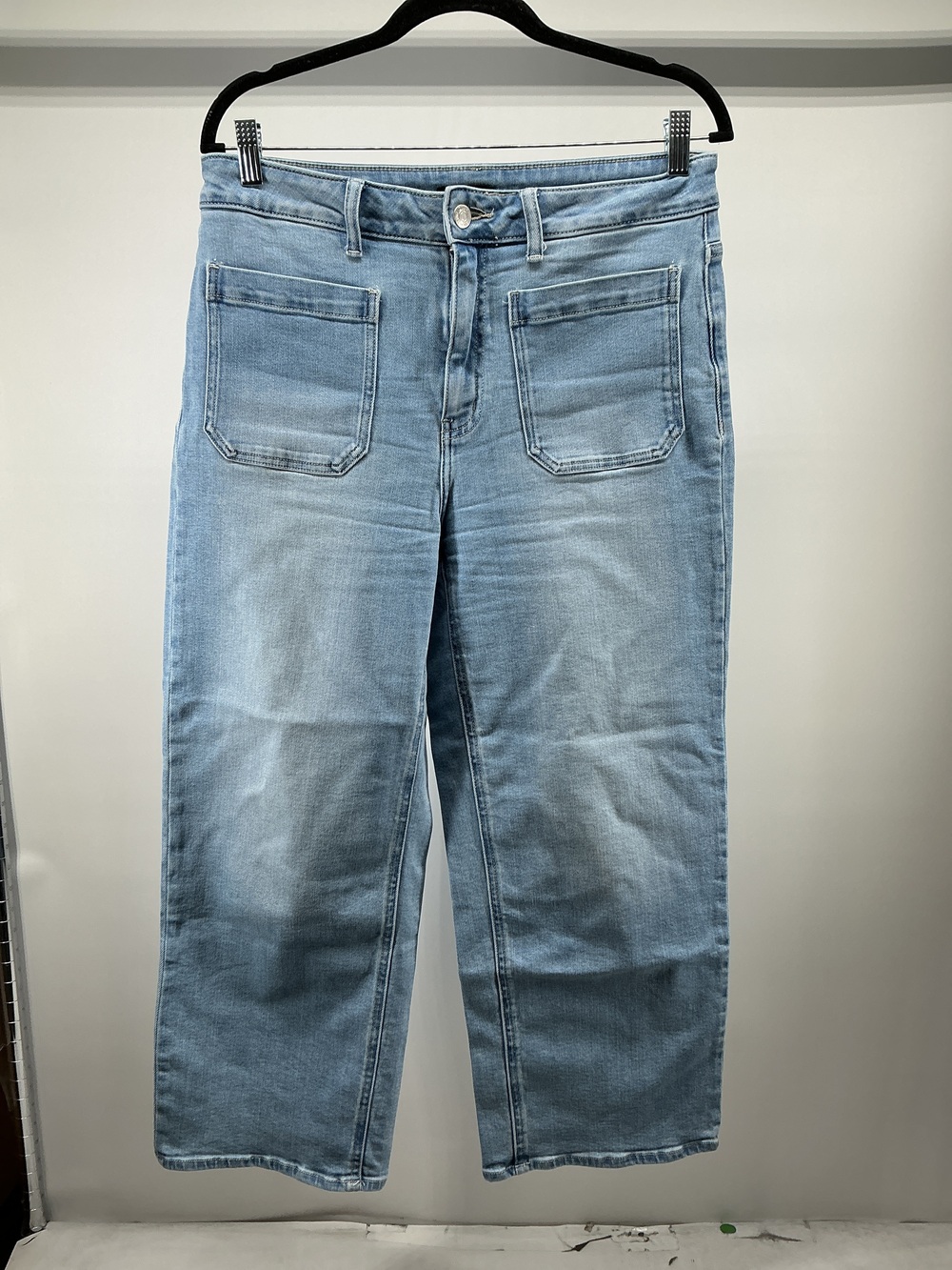 Bella Stretch Patch Pocket Wide Leg Jeans - 26"
